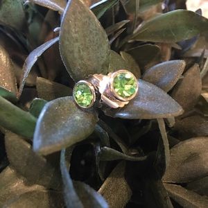Green Lia Sophia stud earrings
